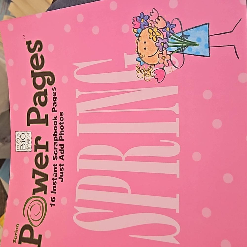 Spring power pages. 16 instant scrapbook pages. Just add photos.